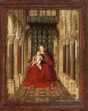  Panneau Tableaux - Petit panneau central Triptyque Renaissance Jan van Eyck